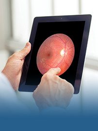 Retinal imaging of the back of the eye at Newsom Eye