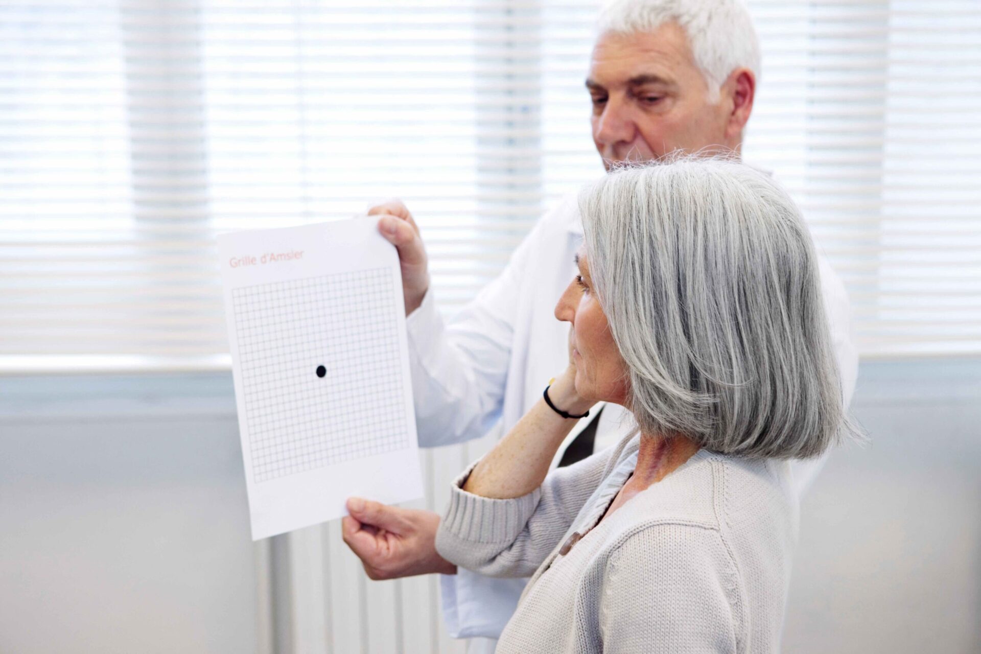 Age-related macular degeneration affecting central vision